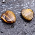 thumbnail image 4 of Heart-shaped Natural Quartz Pocket Palm Healing Gemstone Crystal Decor H1T1, 4 of 9