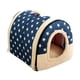 thumbnail image 1 of Mascota Cama para gatos Tienda para perros con cojín Plegable Cachorro Perrera Parte inferior antideslizante Nido cálido Cama para perros Cama para, 1 of 8