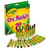Crayola Hexagonal Non-Toxic Jumbo Oil Pastel Sticks, Assorted Colors, Set of 28