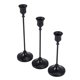thumbnail image 2 of Taper Candle Holders Black Candlestick Set of 3 Candle Stick Long Holder for Fireplace Dining Table, 2 of 5