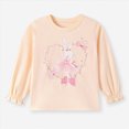 thumbnail image 5 of Toddler Toddler Kids Girls Long Sleeve Shirts Fall Clothes Crewneck T-Shirt with Cute Graphic Print Top for 2T 3T 4T 5T 6T 7T Girls Shirts, 5 of 9