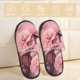 thumbnail image 2 of Fotbe Delicate Pink Carnations Pantuflas Peludas para Mujer con Estampado, Zapatillas de Peluche, Zapatos de Invierno para Casa, Uso Interior y Exterior-Medium, 2 of 8