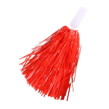 

2PCS Cheerleading Handheld Color Flower Sports Activities Performance Cheering Supplies Fan Shaped High Density Color Strips Handle Design Off