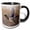 Black/White, variant on 3drose, Mallard Drake Flying, 11oz Magic Transforming Mug