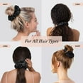 thumbnail image 5 of Kitsch Satin Rhinestone Scrunchie - Scrunchies for Women (Black), 5 of 11