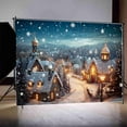thumbnail image 2 of Winter Christmas Village Backdrop Home ration Photography Studio Background New Year Snow Town Mountain Back Drop, 2 of 8