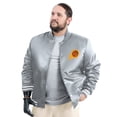 thumbnail image 2 of Men's G-III Sports by Carl Banks Gray Phoenix Suns Adaptive Bold Logo Satin Varsity Jacket, 2 of 5
