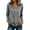 Gray, variant on Blouses for Women Dressy Plus Size Crew Neck Long Sleeve Peplum Blouses Ruffle Button down Shirts Fall Clothes
