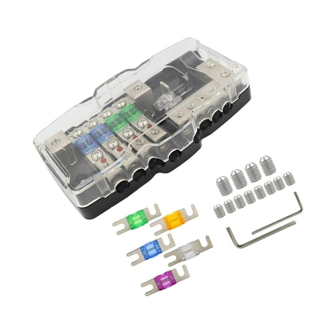 Car Audio Fuse Holder Distribution Block for Car Vehicle Car Audio Accessories
