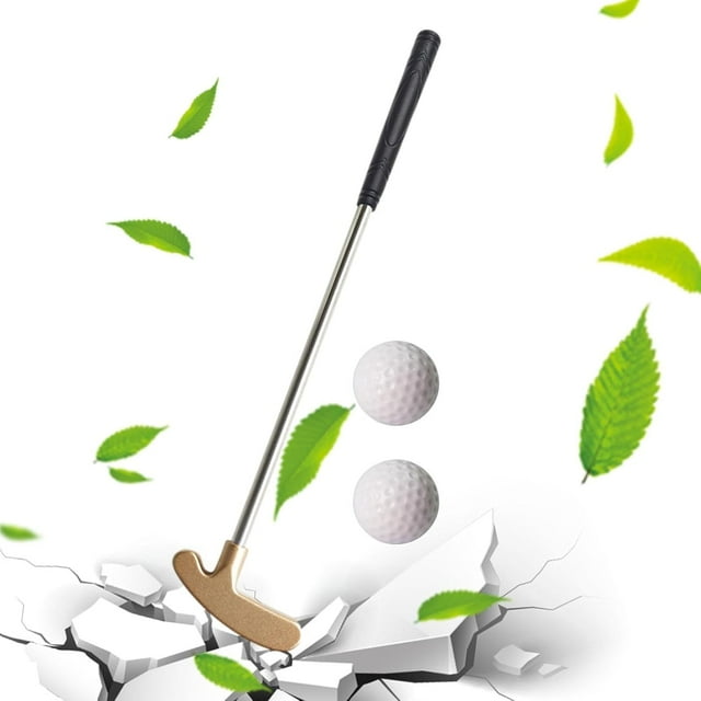 Mini Golf Putter - 2 Way Golf Putter | Anti-Rust Kids Golf Putter | Zinc Alloy Head Golf Putters Golf Club | Putter Mini Golf Accessories | Right/Left Handed Golf Putter for Living Rooms and School