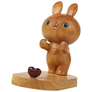 Bunny Téléphone Stand Cartoon Téléphone Bureau Téléphone portable Stand Rabbit Statue Décor