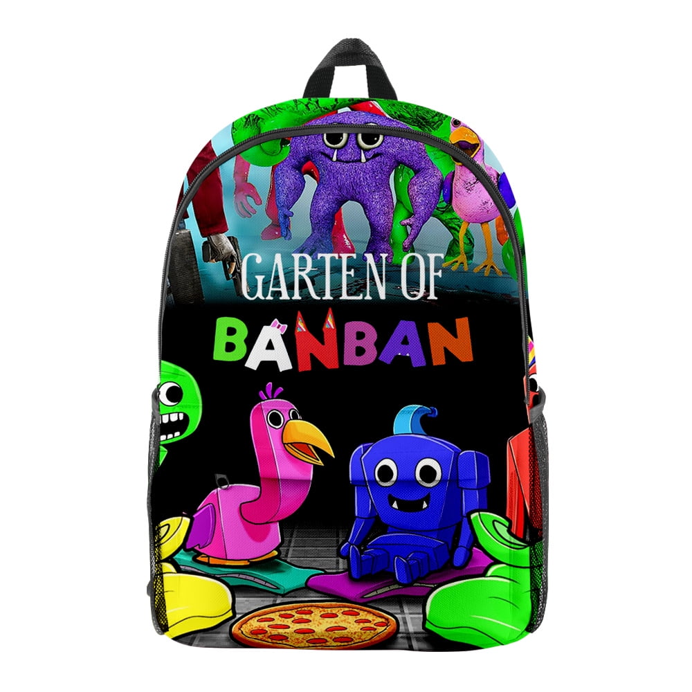 Garten of Banban Bags Oxford Cloth Shoulder Backpack Merch Multi Zipper ...