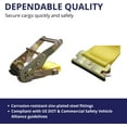 thumbnail image 2 of 4 Pack E-Track Ratchet Straps 2"x15' 4400 lbs Break Strength, 2 of 7