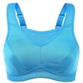 Deyllo Women's Sports Bras Plus Size High Impact Full Support Non