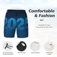 thumbnail image 5 of Lsque Mens Swim Trunks Happy New Year 2025 A Pattern - Bathing Suit Compression Liner - Beach Swim Shorts Swimwear - (S-3XL) - Stretch Quick Dry -XX-Large, 5 of 9