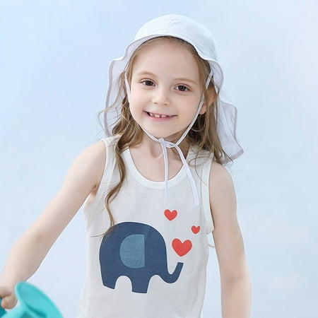 

Hunpta Hats For Kids Toddler Baby Kids Girls Boys Summer Ruffles Candy Solid Sun Hat Cap UPF 50+