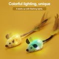 thumbnail image 4 of Visland 1 Set Chat Jouet Rechargeable LED Simulation Souris Jouet Réaliste Mouse en Mouvement avec Plume Queue Animaux de Compagnie Fournitures, 4 of 7