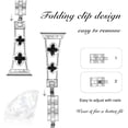 thumbnail image 3 of REQO Compatible with Apple Watch Ultra Band 38MM 40MM 41MM 42MM 44MM 45MM 46MM 49MM Series 10 9 8 7 6 5 4 3 2 1 Smartwatch wistband Bracelet Strap Lucky clover Bracelet iWatch Band for Women(45MM), 3 of 6