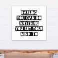 thumbnail image 4 of Creative Products Darling You Can Do Anything 24x24 Canvas Wall Art, 4 of 5
