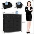 Crestlive Products 9Drawer Extra Wide Fabric Dresser Clothes Storage