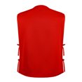 thumbnail image 4 of TopTie Two Pockets Volunteer Vest Supermarket Cobbler Apron Vest-Red-M, 4 of 7