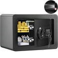 thumbnail image 6 of KFFKFF Safety Box, 0.5 Cubic Feet Residential Security Box, Steel Protection Box with Digital Lock and 2 Keys, Wall-Installed Storage Box for Money, Precious Metals, Jewelry, 6 of 9