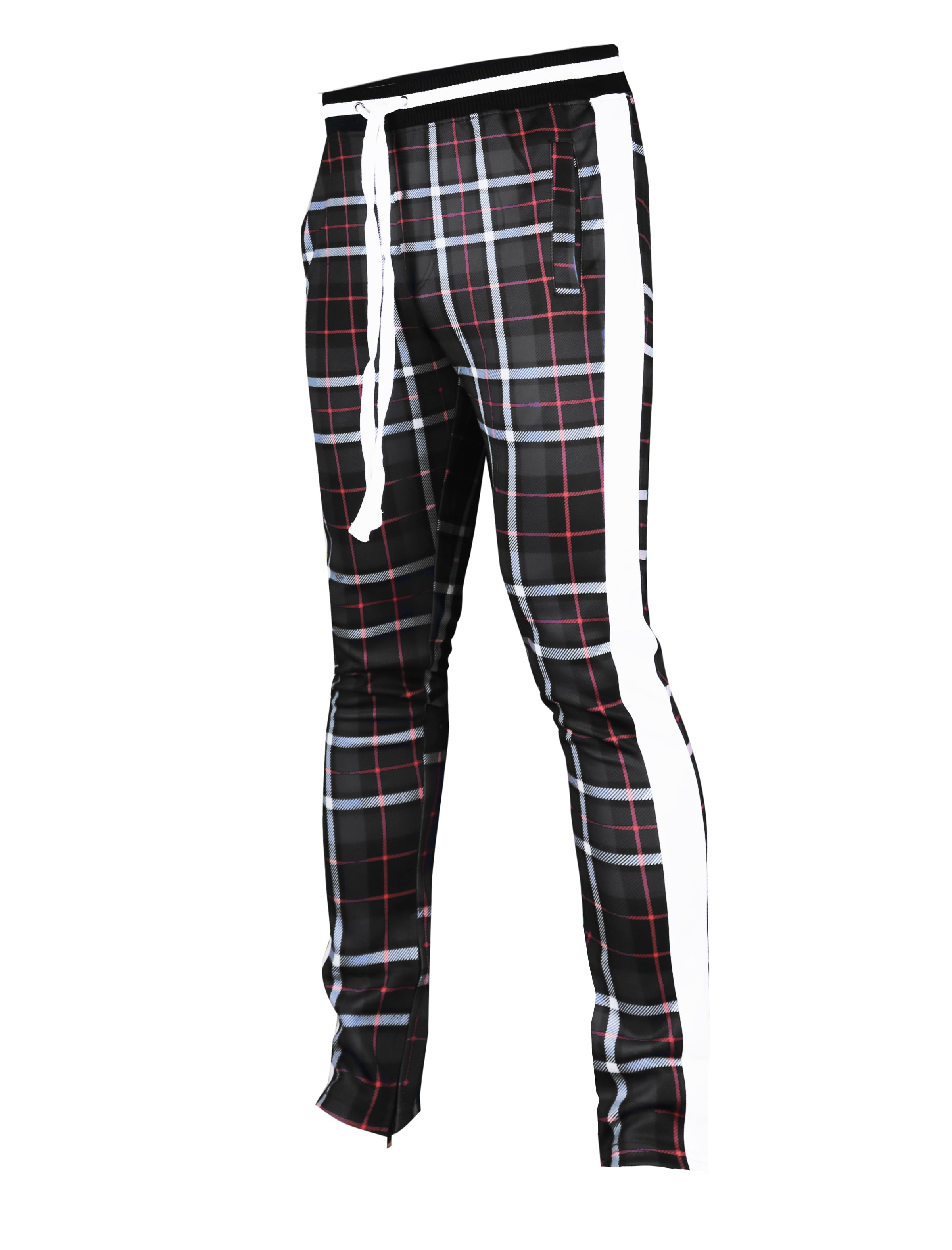 Hat and Beyond Premium Crisscross Track Pants Pattern Active Hip Hop  Streetwear, 1vw65_white, X-Large : Amazon.in: Clothing & Accessories