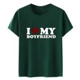 thumbnail image 5 of adviicd Hauts de Sortie pour Femmes T-Shirt Ajusté Côtelé à Manches Courtes pour Femmes Col en V Basique Ajusté T-Shirt Hauts Vert,TTG, 5 of 5