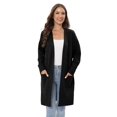 thumbnail image 2 of EFINNY Women's Lightweight Mid-Length Cardigan Sweater Long Sleeve Basic Knit Cardigan Lounge Open Front Sweater Outwear with Pockets, 2 of 7