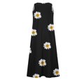 thumbnail image 5 of CHOK Robe Longue Ample Sans Manches en Coton et Lin pour Femmes, Robe d'Été Décontractée Unie, Robe de Plage avec Poches, 5 of 5