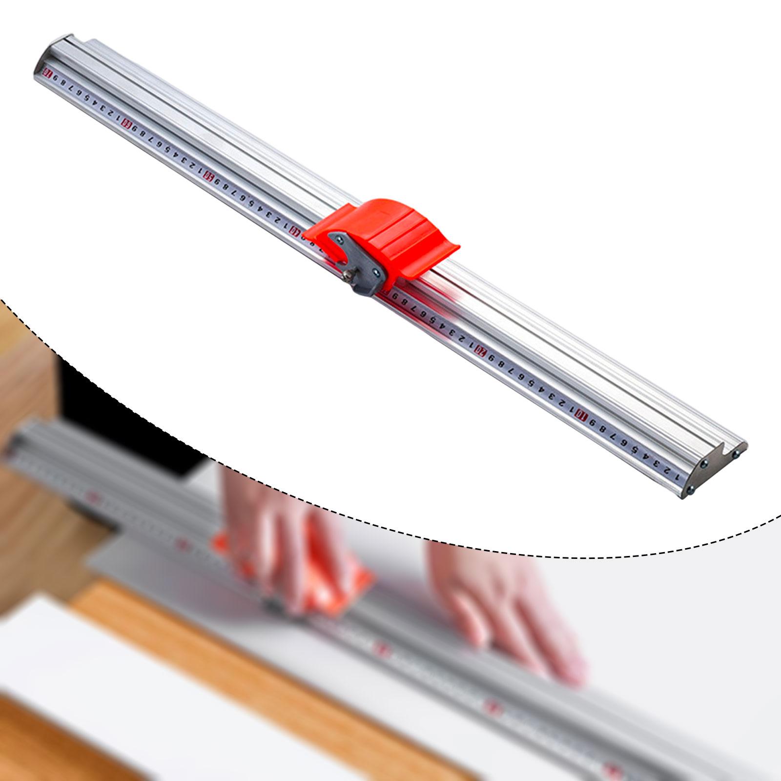 QSTDGVPW Manual Cutting Ruler Cutting Positioning Track Ruler for Paper Box PET Sheet 70cm