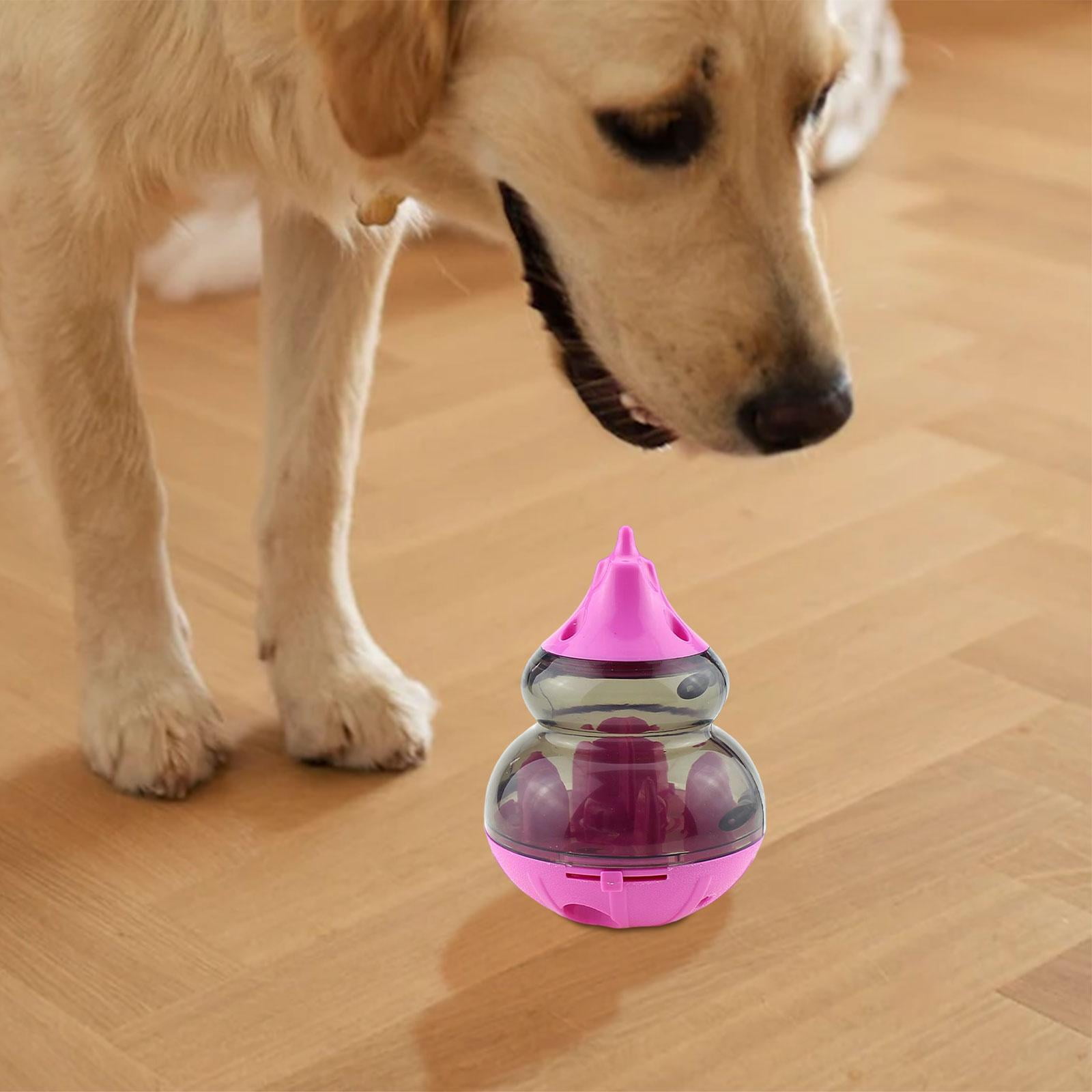 treat Toy Tumbler Ball, Pets Tumbler Leaking Food Toy Dog Puzzle Toy, Food Puzzles Ball for Dogs treat Ball for Slow Eating Pets Red