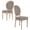 Charcoal, variant on Riverbay Furniture 19" Oval Back Wood Dining Chairs in Gray (Set of 2)