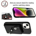 thumbnail image 4 of Case for MOTO G 5G 2025 Wallet Case with Card Holder Design 360°Rotation Ring Stand Snap Button Shockproof Protective Case, 4 of 6