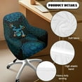 thumbnail image 5 of Xoenoiee Boho Mandala Frog Print Swivel Accent Chair Covers Accent Dining Chair Cover Stretch Mid Century Accent Office Desk Chair Sliopcover Swivel Arm Chair Protector for Home Office Living Room, 5 of 7