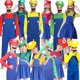 thumbnail image 2 of Disfraz de Anime Odyssey Super Luigi Brothers, disfraz de Mario para adultos, mono con barba y sombrero, disfraz de Halloween, 2 of 5