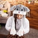 thumbnail image 1 of Lindo juguete con un mechón de gorro de actividad con orejas largas, gorro con bolsa de aire con orejas de conejo, regalo infantil para mujeres en otoño e invierno., 1 of 6