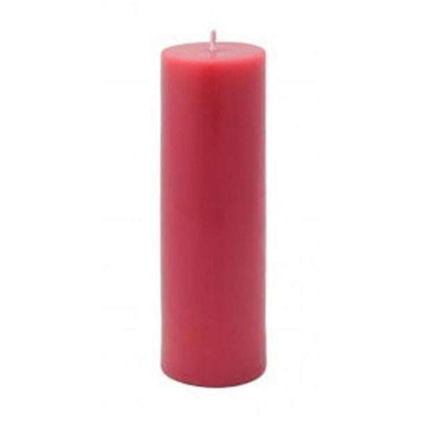 Zest Candle CPZ-114-24 2 x 6 Po Pilier Rouge Bougie -24pcs-Case - Vrac