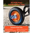 thumbnail image 3 of KFFKFF Heavy Duty Garden Cart, 1500lbs Capacity Poly Dump Cart, 90° Quick-Release Mechanism, Adjustable Handle, 270° Rotating Bearings, for Transporting Plants, Soil, and Crops, 3 of 9