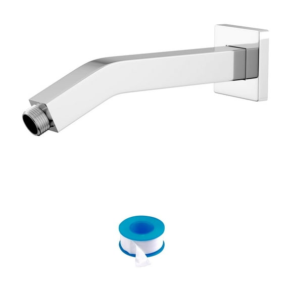 Logmey 6 13/16-Inch Chrome Curved Bathroom Shower Arm Extender