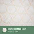 thumbnail image 2 of Organic Textiles Organic Cotton Quilted Mattress Pad with 17” Fitted Bed Skirt Deep Pocket, GOTS Certified - (Twin-XL), 2 of 6