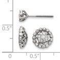 thumbnail image 2 of 14 Carats Or Blanc Petite Fleur & Veste Diamant Post Boucles d'Oreilles, 2 of 2