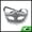 Black, Silver Tone, variant on Unique Bargains 1 Pack Pointed Head Dragon-Design Half Face Mask Black, Gold Tone
