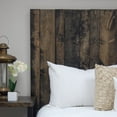 thumbnail image 4 of Barn Walls Handcrafted Floating Hanger Solid Wood Headboard, Ebony, King, 4 of 10