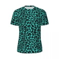 thumbnail image 4 of Green Cheetah Spots Sports T-Shirt Leopard Skin Christmas Gift Harajuku T Shirts Male Awes, 4 of 4