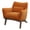 Orange, variant on Gatsby Mid Century Modern Furniture Style Dark Gray Fabric Accent Armchair
