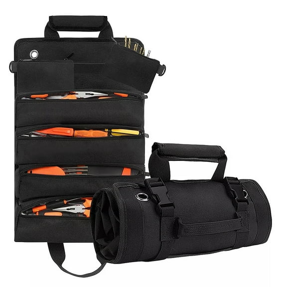WORGEOUS  Car Tool Bag Heavy Duty Hand Tools Organizer Electrician Black