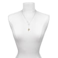 thumbnail image 3 of Delight Jewelry Goldtone Crystal Initial - F - Silver tone Elegant Infinity Lariat Necklace, 3 of 4