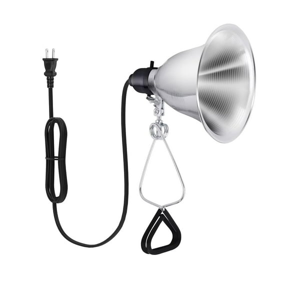 Simple Deluxe Clamp Lamp Light with 5.5 inch Aluminum Reflector up to 60 Watt E26 (no Bulb Included), 1-Pack