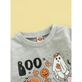 thumbnail image 5 of Inevnen Baby Girl Boy Sweatshirt Oversized Pumpkin Romper Long Sleeve Pullover Top Fall Winter Clothes, 5 of 8